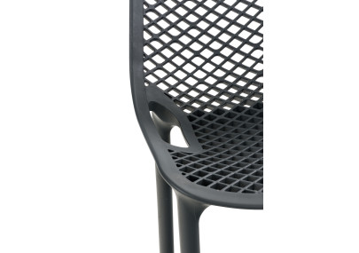 Lot de 2 tabourets de bar Air, gris foncé