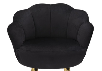 Tabouret de bar VIENNA noir – Design Glam Chic et assise haut de gamme