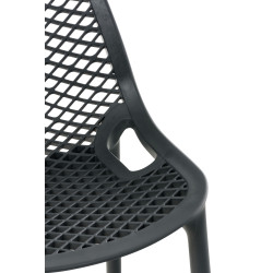 Ensemble de 2 tabourets de bar Air gris foncé