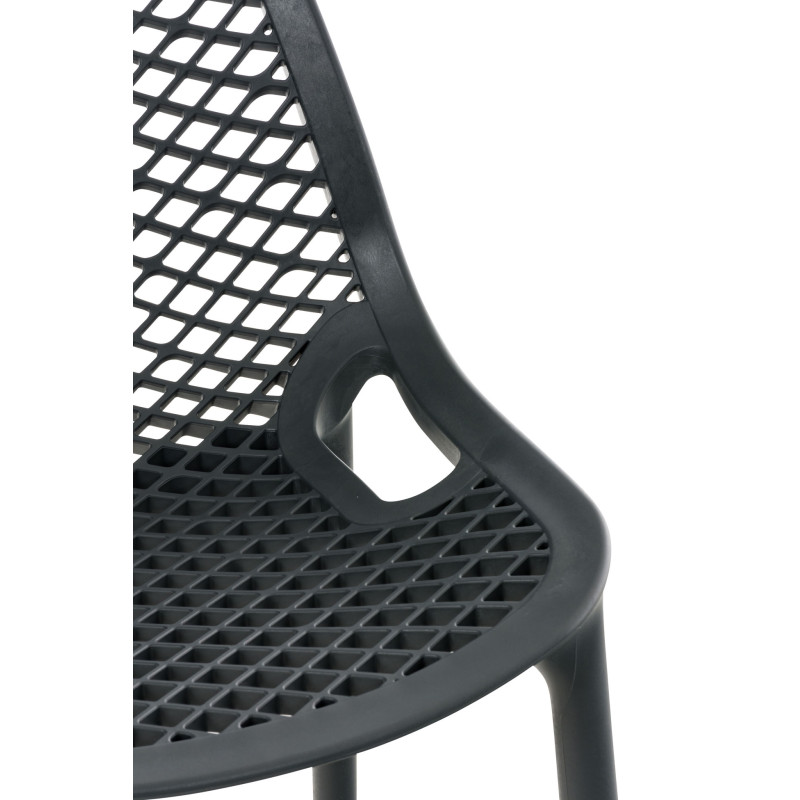 Ensemble de 2 tabourets de bar Air gris foncé