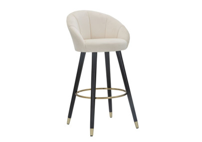 Tabouret de bar PRAGUE crème – Élégance intemporelle et charme Glam