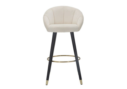 Tabouret de bar PRAGUE crème – Élégance intemporelle et charme Glam