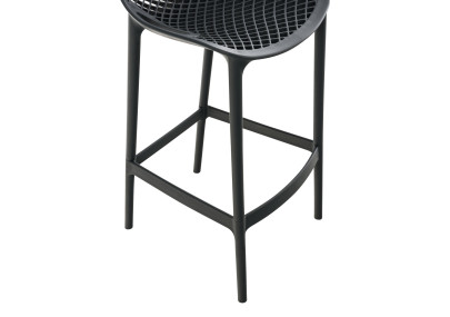 Lot de 2 tabourets de bar Air, gris foncé