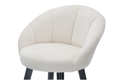 Tabouret de bar PRAGUE crème – Élégance intemporelle et charme Glam