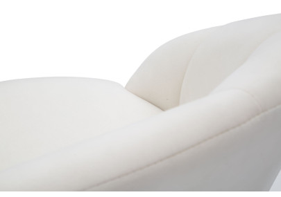 Tabouret de bar PRAGUE crème – Élégance intemporelle et charme Glam