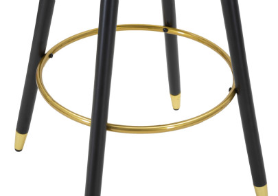 Tabouret de bar PRAGUE rose – Finition élégante et confort luxueux