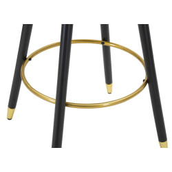 Tabouret de bar PRAGUE rose – Finition élégante et confort luxueux