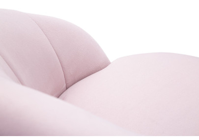 Tabouret de bar PRAGUE rose – Finition élégante et confort luxueux