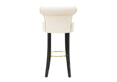 Tabouret de bar LUXY crème – Style Glamour et confort exceptionnel