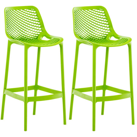 Lot de 2 tabourets de bar Air, verts