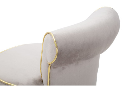 Tabouret de bar LUXY gris – Élégance moderne et assise Glam Chic