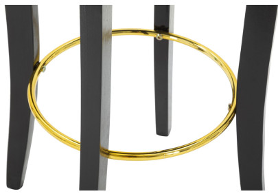 Tabouret de bar LUXY noir – Design Glam et raffinement absolu