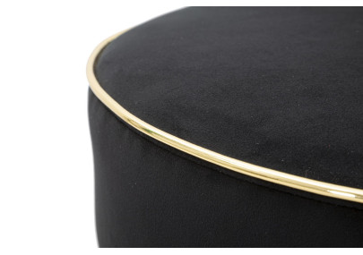 Tabouret de bar LUXY noir – Design Glam et raffinement absolu