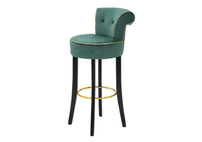 Tabouret de bar LUXY crème – Élégance Glamour et confort haut de gamme