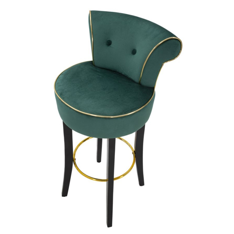 Tabouret de bar LUXY crème – Élégance Glamour et confort haut de gamme