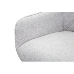 Ensemble de 2 tabourets de bar gris – Élégance et confort Glam pour votre bar ou cuisine