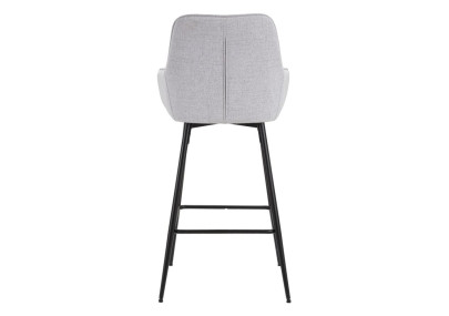 Ensemble de 2 tabourets de bar gris – Élégance et confort Glam pour votre bar ou cuisine