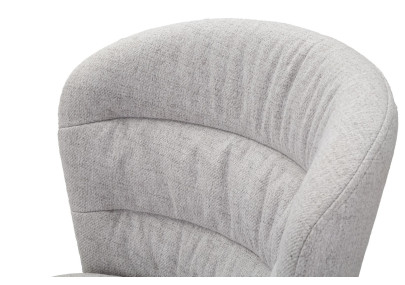 Tabouret de bar LOSANNA gris – Lot de 2, design Glam Chic et confort raffiné