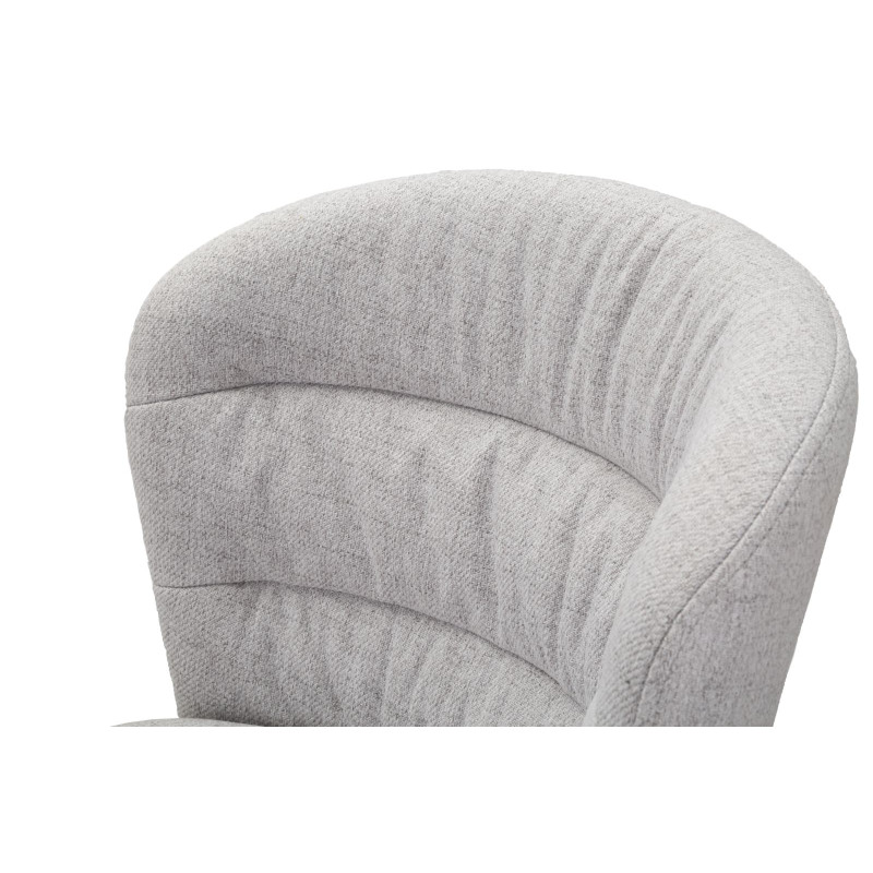 Tabouret de bar LOSANNA gris – Lot de 2, design Glam Chic et confort raffiné