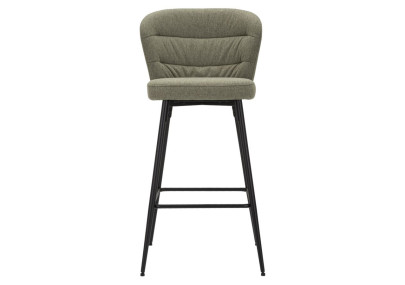 Tabouret de bar LOSANNA vert – Lot de 2, style Glam élégant et moderne