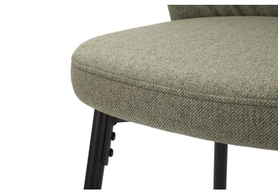 Tabouret de bar LOSANNA vert – Lot de 2, style Glam élégant et moderne