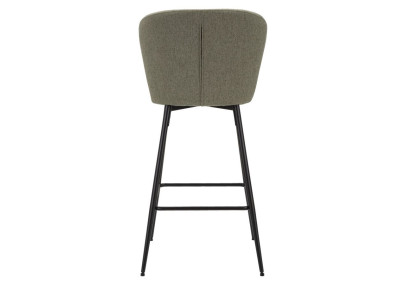 Tabouret de bar LOSANNA vert – Lot de 2, style Glam élégant et moderne