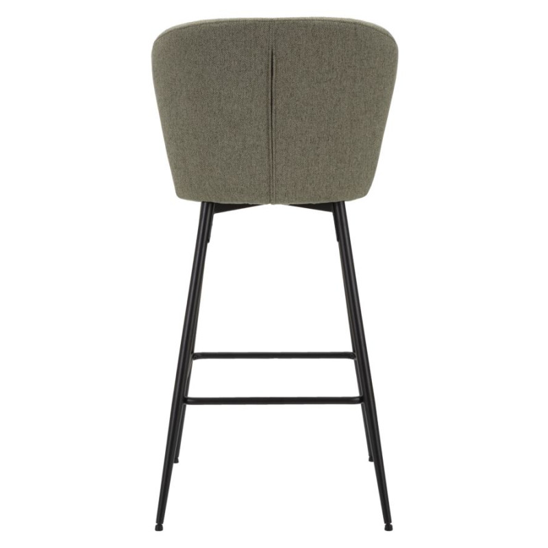 Tabouret de bar LOSANNA vert – Lot de 2, style Glam élégant et moderne