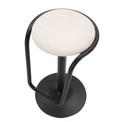 Tabouret de bar réhausseur DESTINY blanc – Design moderne et hauteur réglable pour cuisine contemporaine