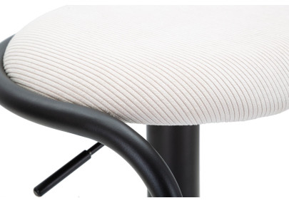 Tabouret de bar réhausseur DESTINY blanc – Design moderne et hauteur réglable pour cuisine contemporaine