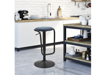 Tabouret de bar réhausseur DESTINY navy – Style moderne et confort ajustable