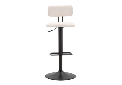 Tabouret de bar relevable blanc clair – Lot de 2, design moderne et fonction relevable