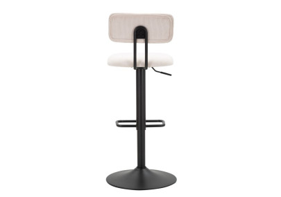Tabouret de bar relevable blanc clair – Lot de 2, design moderne et fonction relevable