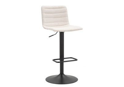 Tabouret de bar haut relevable blanc – Lot de 2, design moderne et hauteur ajustable