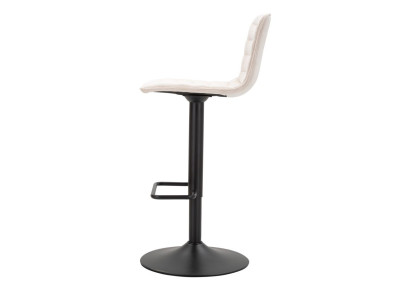 Tabouret de bar haut relevable blanc – Lot de 2, design moderne et hauteur ajustable