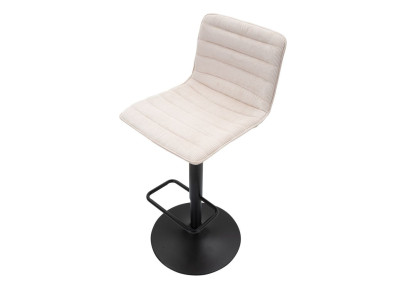 Tabouret de bar haut relevable blanc – Lot de 2, design moderne et hauteur ajustable