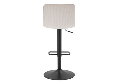 Tabouret de bar haut relevable blanc – Lot de 2, design moderne et hauteur ajustable