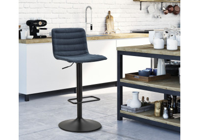 Tabouret de bar relevable haut bleu marine – Lot de 2, confort réglable et style moderne chic