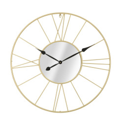 Miroir des Étoiles – Horloge Murale Glam Stick Ø80x6 cm