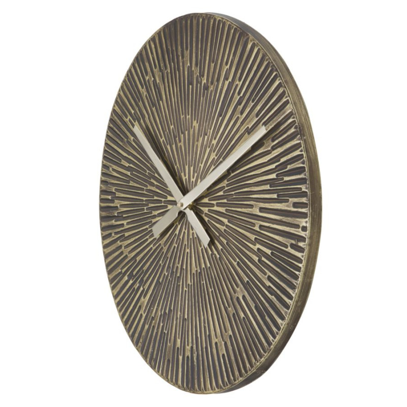 Cercle du Destin – Horloge Murale Industrielle Ø50x3,5 cm
