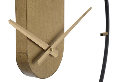 Soleil Doré du Temps – Horloge Murale Glam Ø60x4,5 cm