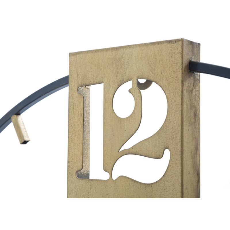 Soleil Doré du Temps – Horloge Murale Glam Ø60x4,5 cm