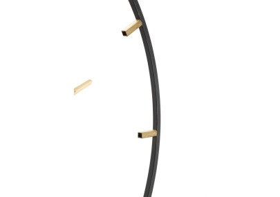 Soleil Doré du Temps – Horloge Murale Glam Ø60x4,5 cm