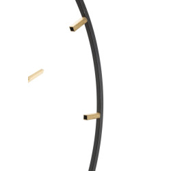 Soleil Doré du Temps – Horloge Murale Glam Ø60x4,5 cm