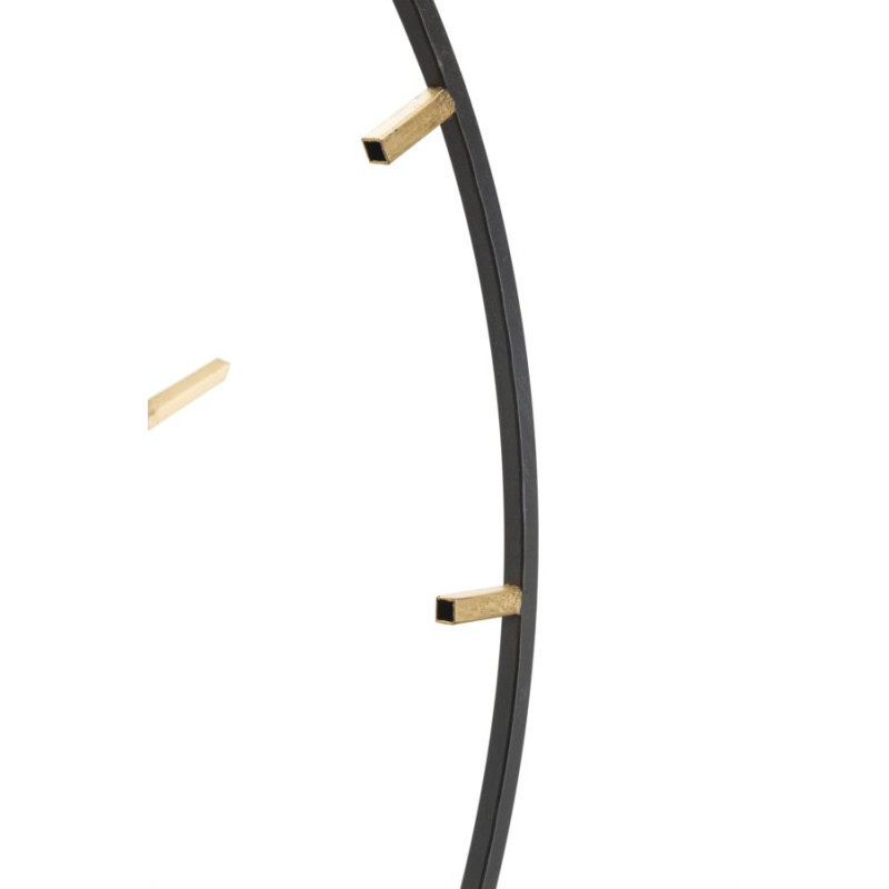 Soleil Doré du Temps – Horloge Murale Glam Ø60x4,5 cm