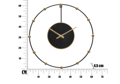 Perle du Crépuscule – Horloge Murale Glam Ø61x4,5 cm
