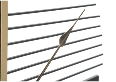 Bâtons de Lumière – Horloge Murale Glam Stick Ø60x4,5 cm