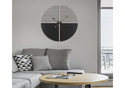 Bâtons de Lumière – Horloge Murale Glam Stick Ø60x4,5 cm