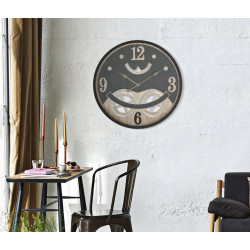 Mystère XXX – Horloge Murale Industrielle Ø67x6,5 cm