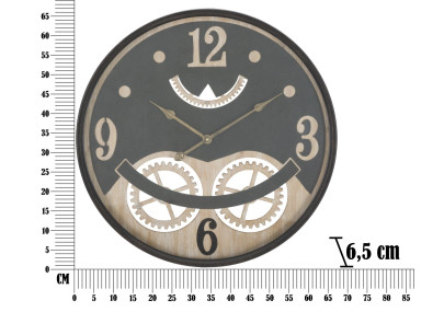 Mystère XXX – Horloge Murale Industrielle Ø67x6,5 cm