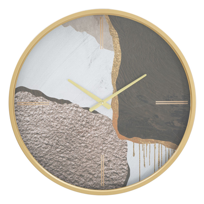Explosion d’Art – Horloge Murale Glam Mix Ø60x6 cm